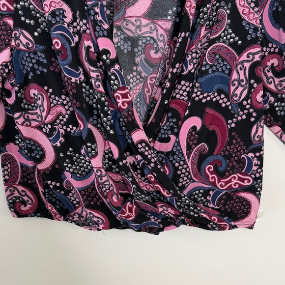 Lane Bryant Colorful Purple Stretch Workwear Top Size 18/20 - Picture 7 of 15